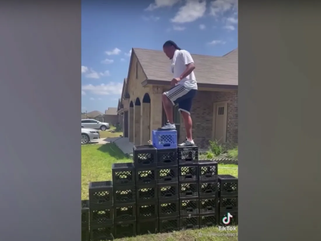 Le Milk Crate Challenge enflamme Tik Tok